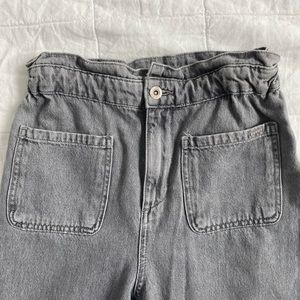 Slouchy paperbag waist baggy jeans
